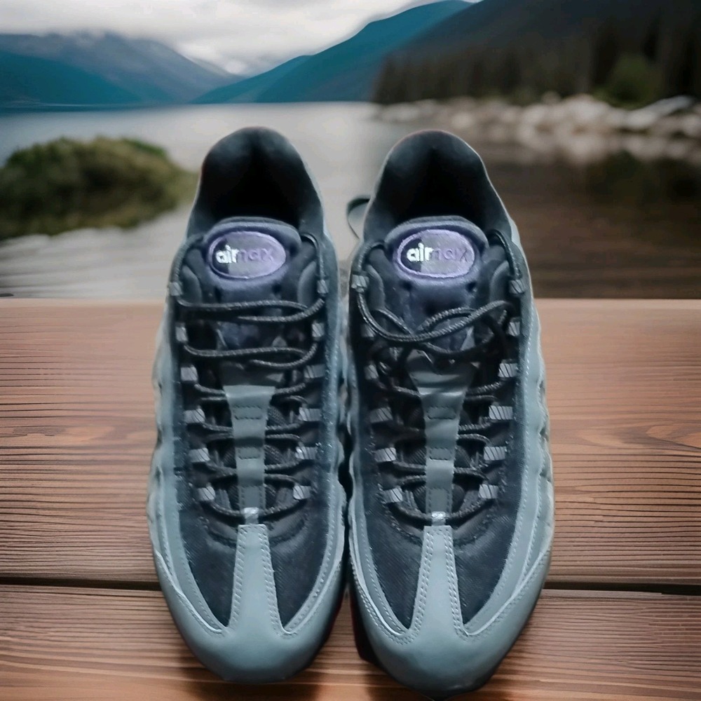 Nike Air Max 95 IH1228-001 Iron Grey Wild Grape Men's Sneakers Grey Purple